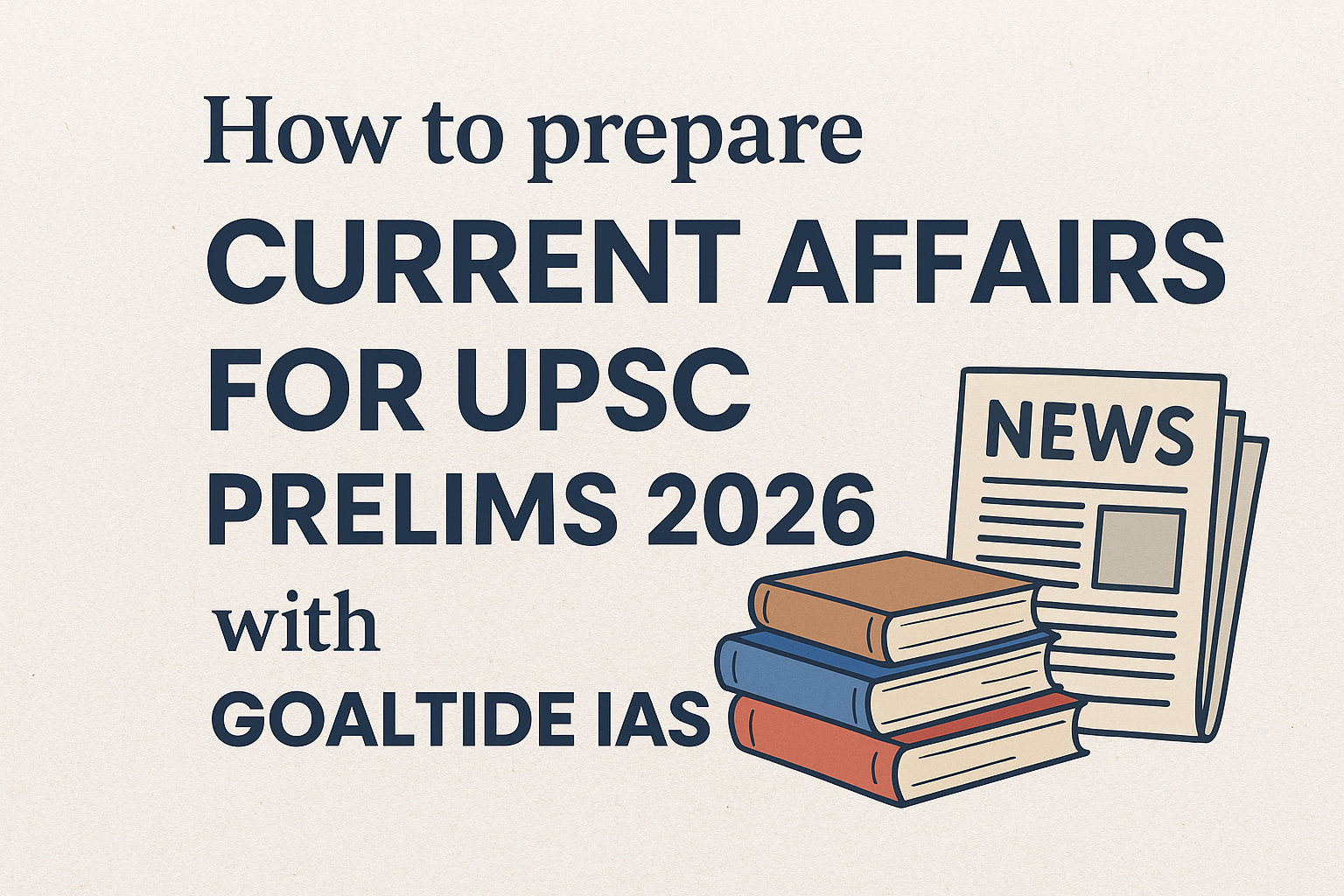 How to prepare Current Affairs for UPSC Prelims 2026 with GOALTIDE IAS?